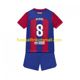 Fußballtrikots FC Barcelona Pedri 8 Kinder 2023-2024 Kurzarm Heimtrikotsatz kaufen